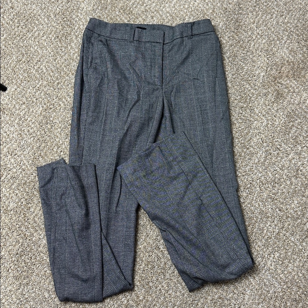 Gray Plaid Trousers